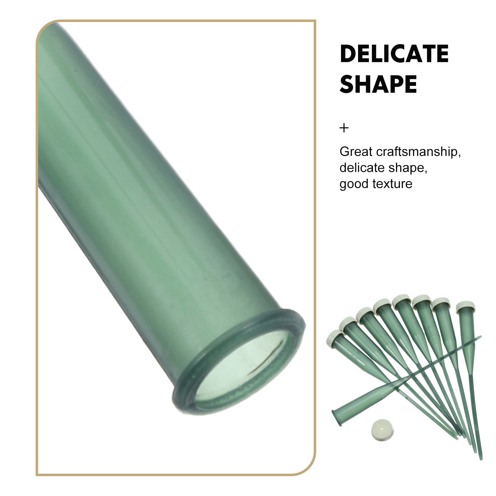 25 tubes de plastique vert pou - Anda Florist Supply avis et prix