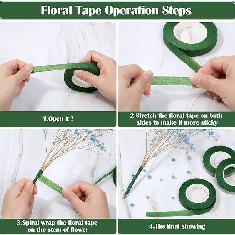 Ruban floral vert de 20 yards, - Anda Florist Supply avis et prix